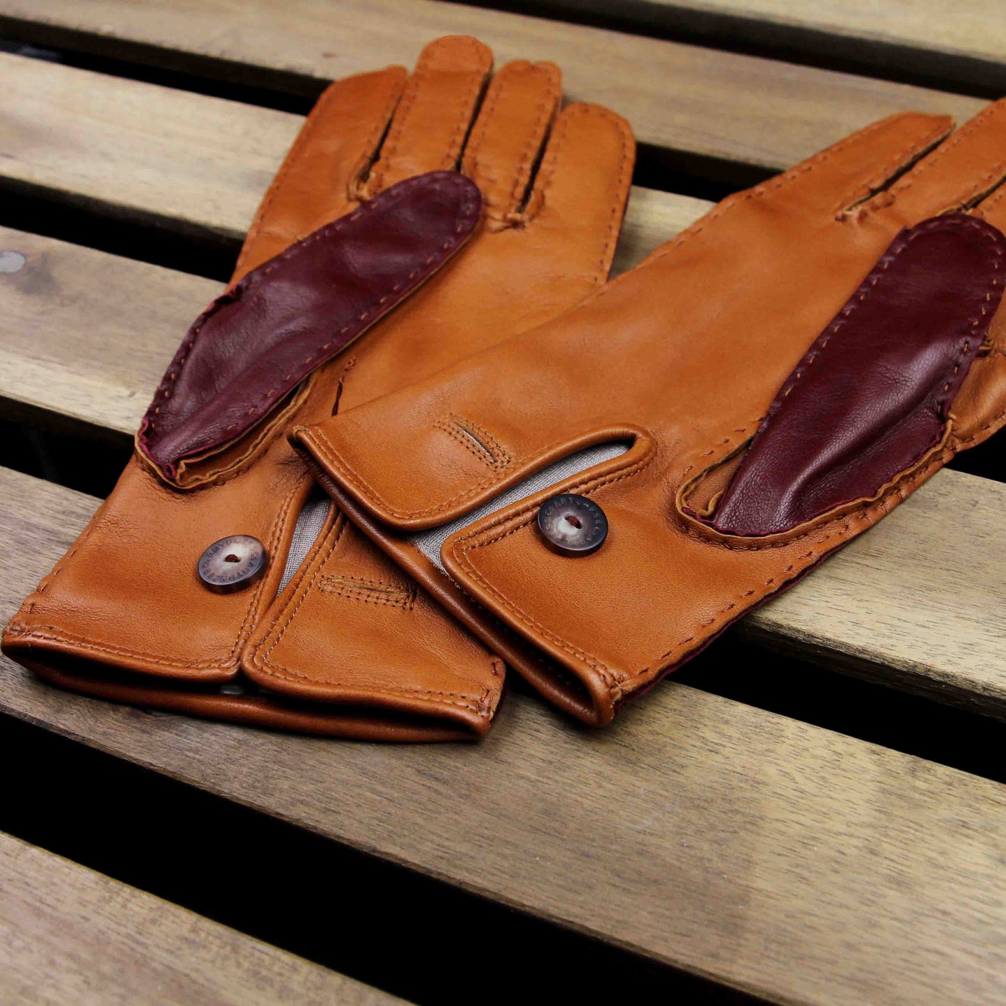 Gants Faubourg Nappa - Orange Bruyère
