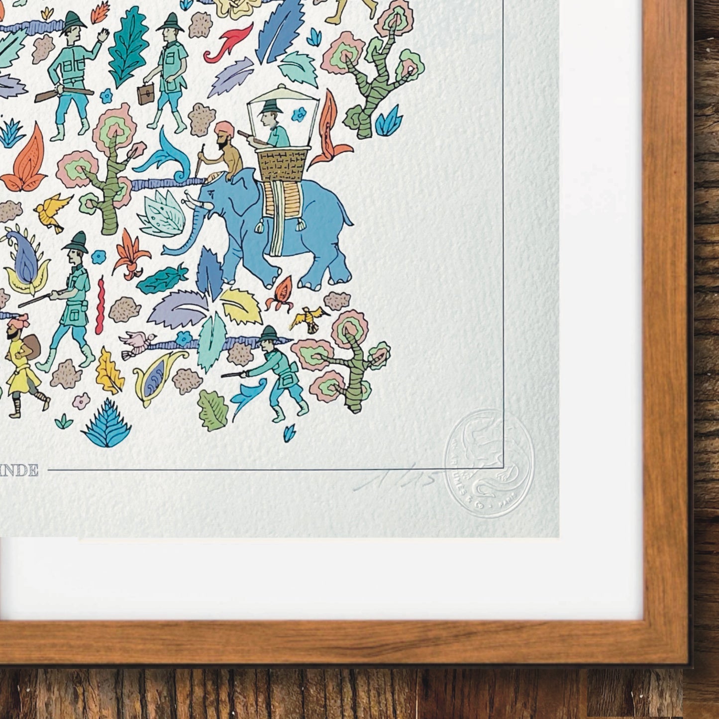 Illustration " Chasse en Inde "