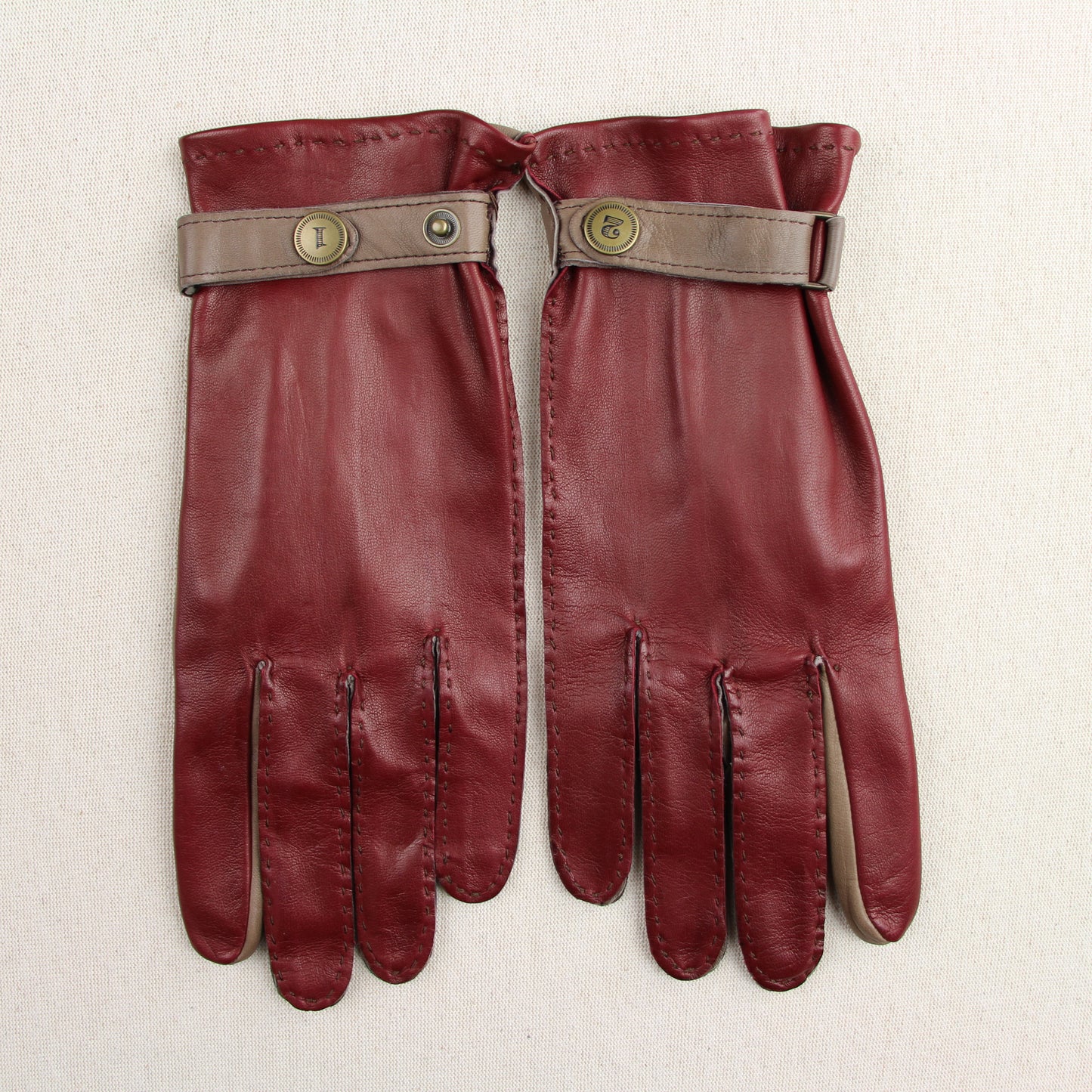 Gants Pontet Nappa - Taupe Carmin