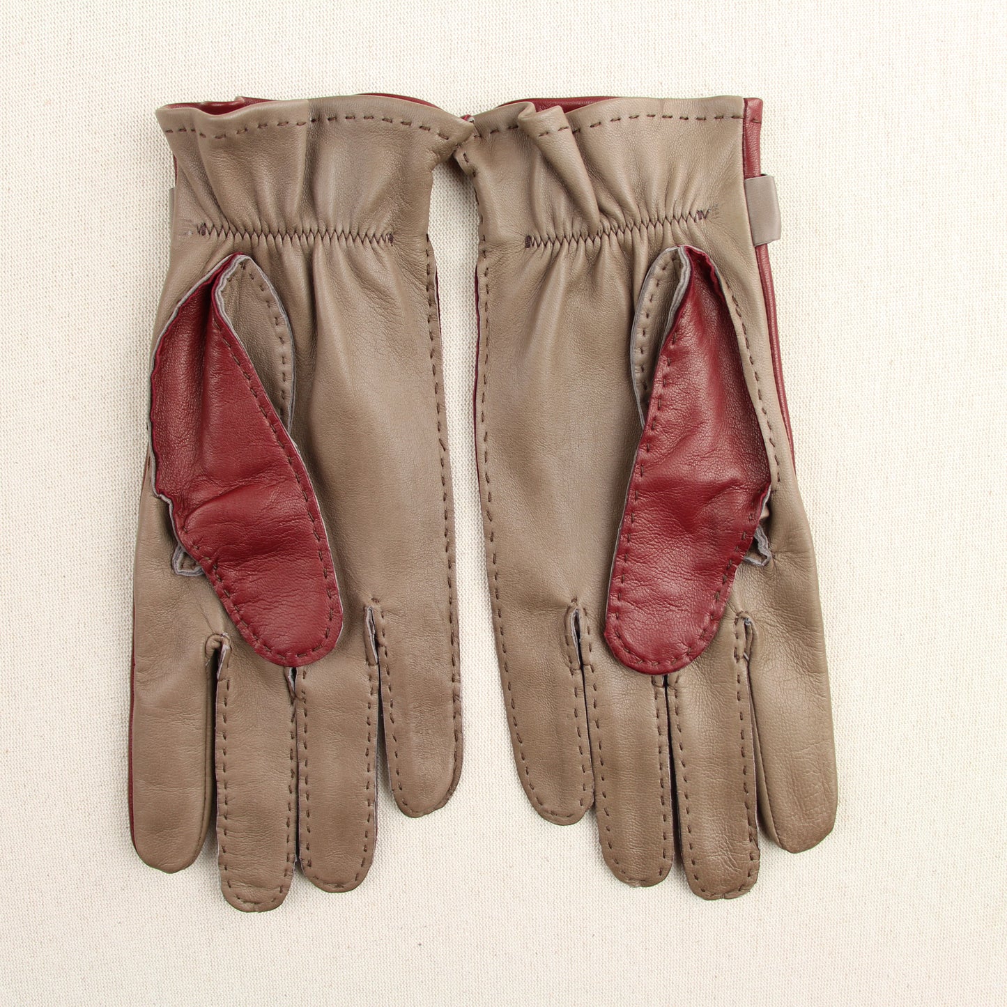 Gants Pontet Nappa - Taupe Carmin