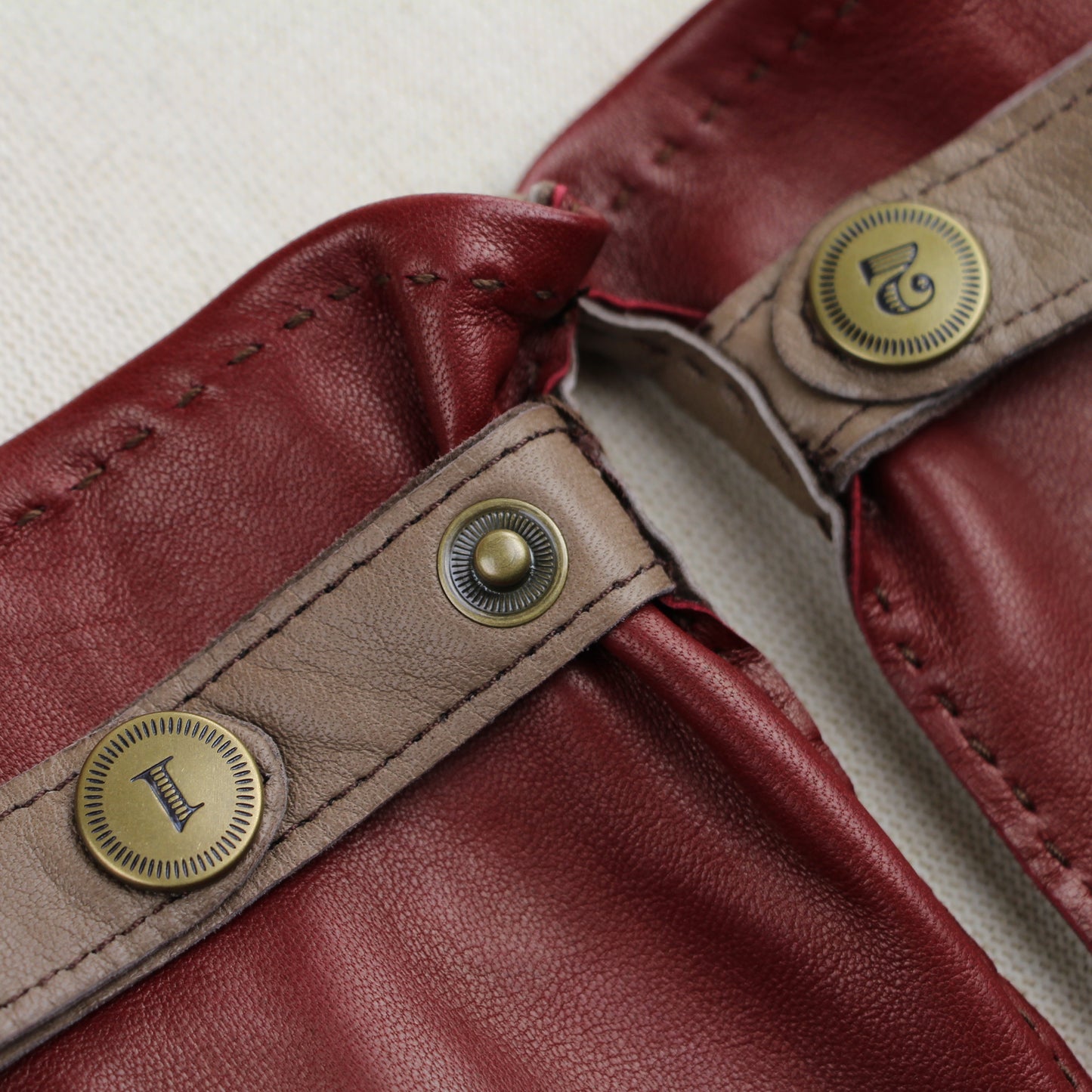 Gants Pontet Nappa - Taupe Carmin