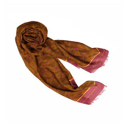 Echarpe Tourdesoi Classic Platines A kaki - prune