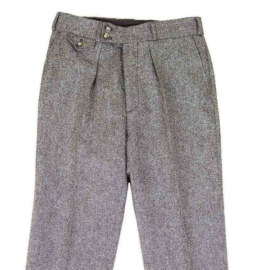 Pantalon Taille Haut tweed caviar beige