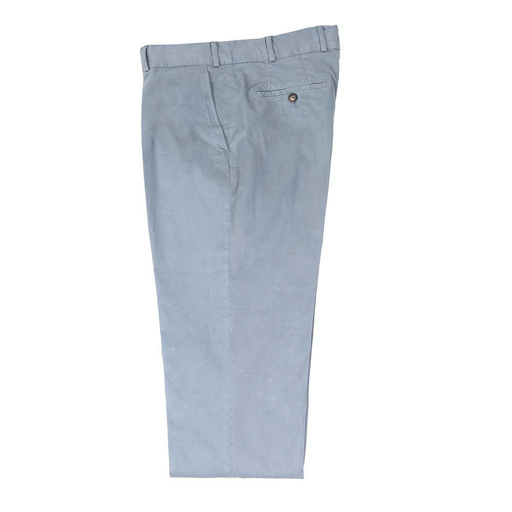 Pantalon Taille Haut twill de coton gris moyen