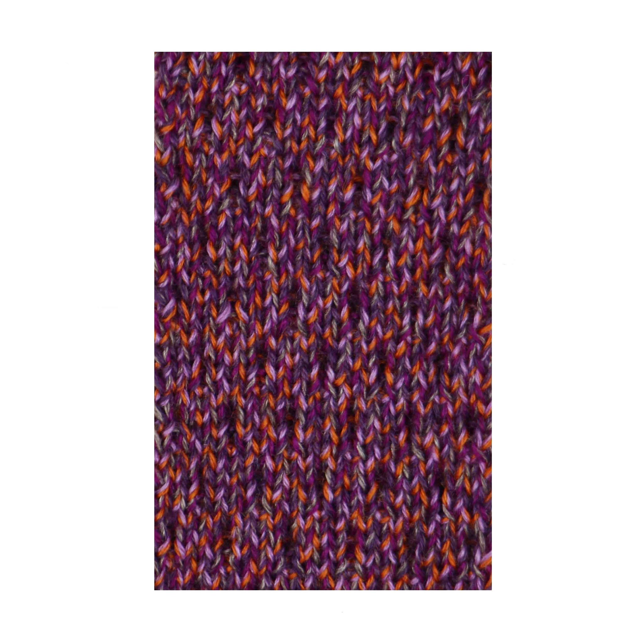 Cravate Cabarfeidh tricot de laine violet orange bison