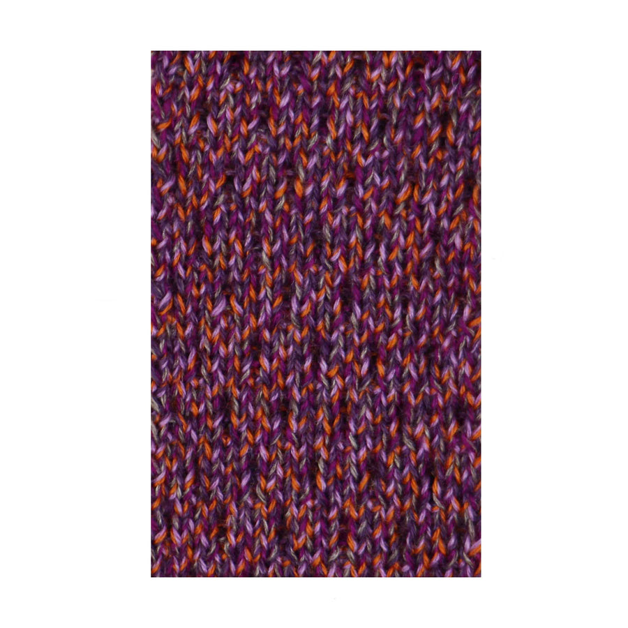 Cravate Cabarfeidh tricot de laine violet orange bison