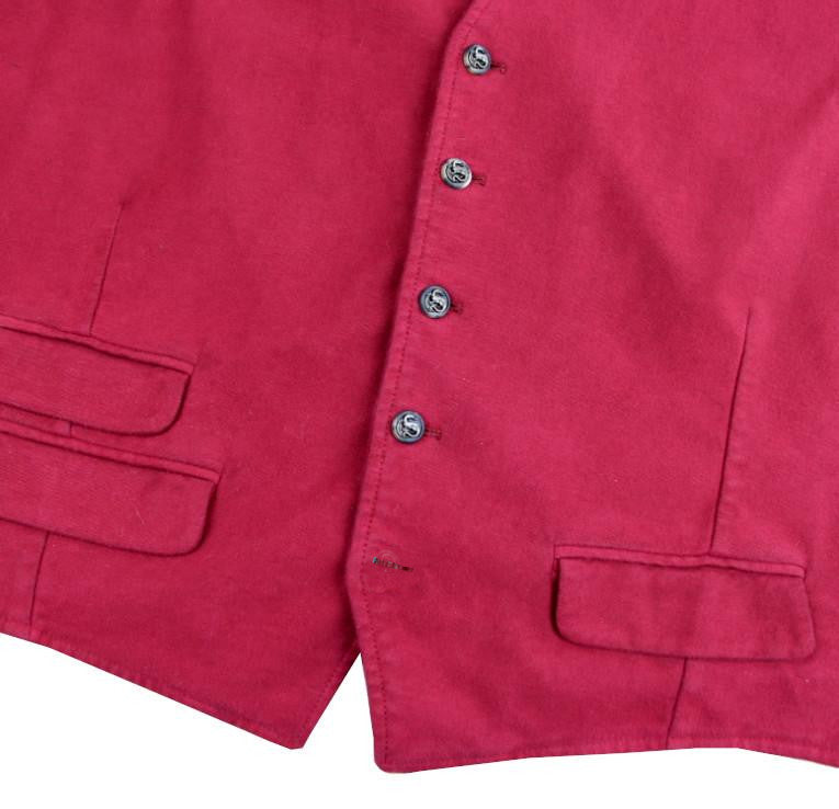 Gilet Equipage moleskin - bordeaux