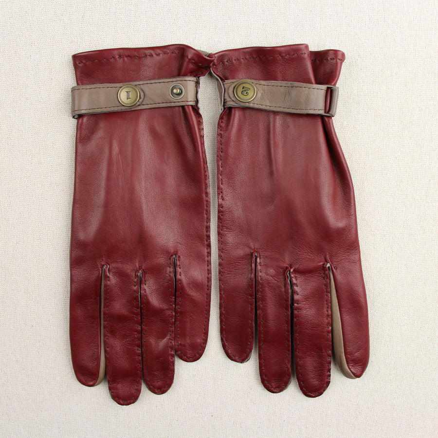 Gants Pontet Nappa - Taupe Carmin