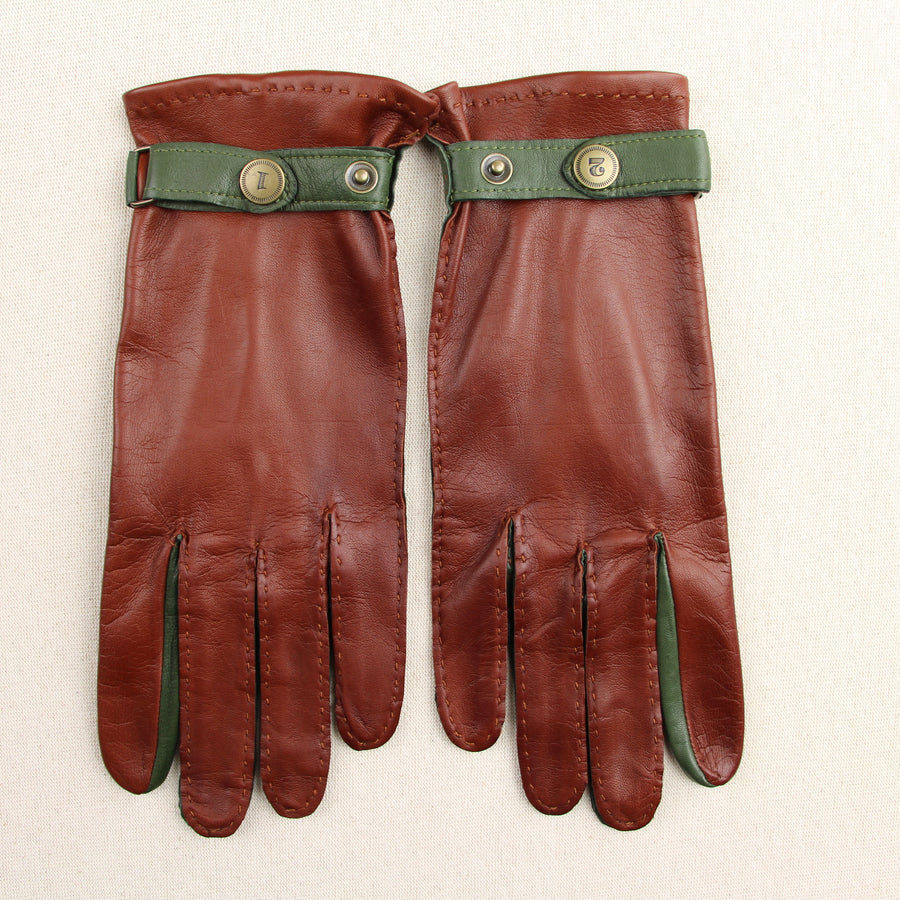 Gants Pontet Nappa - Olive Noisette