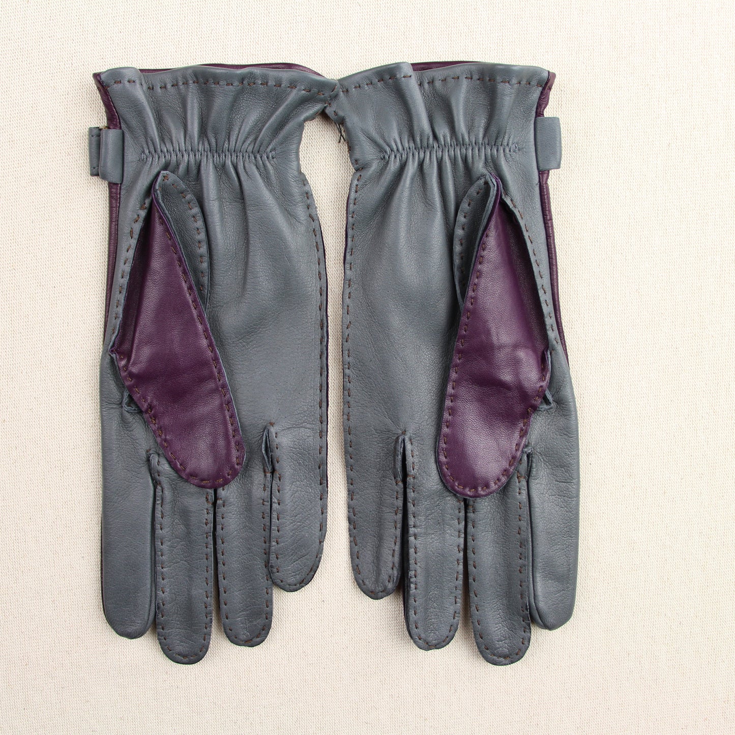 Gants Pontet Nappa  - Laurier Aubergine