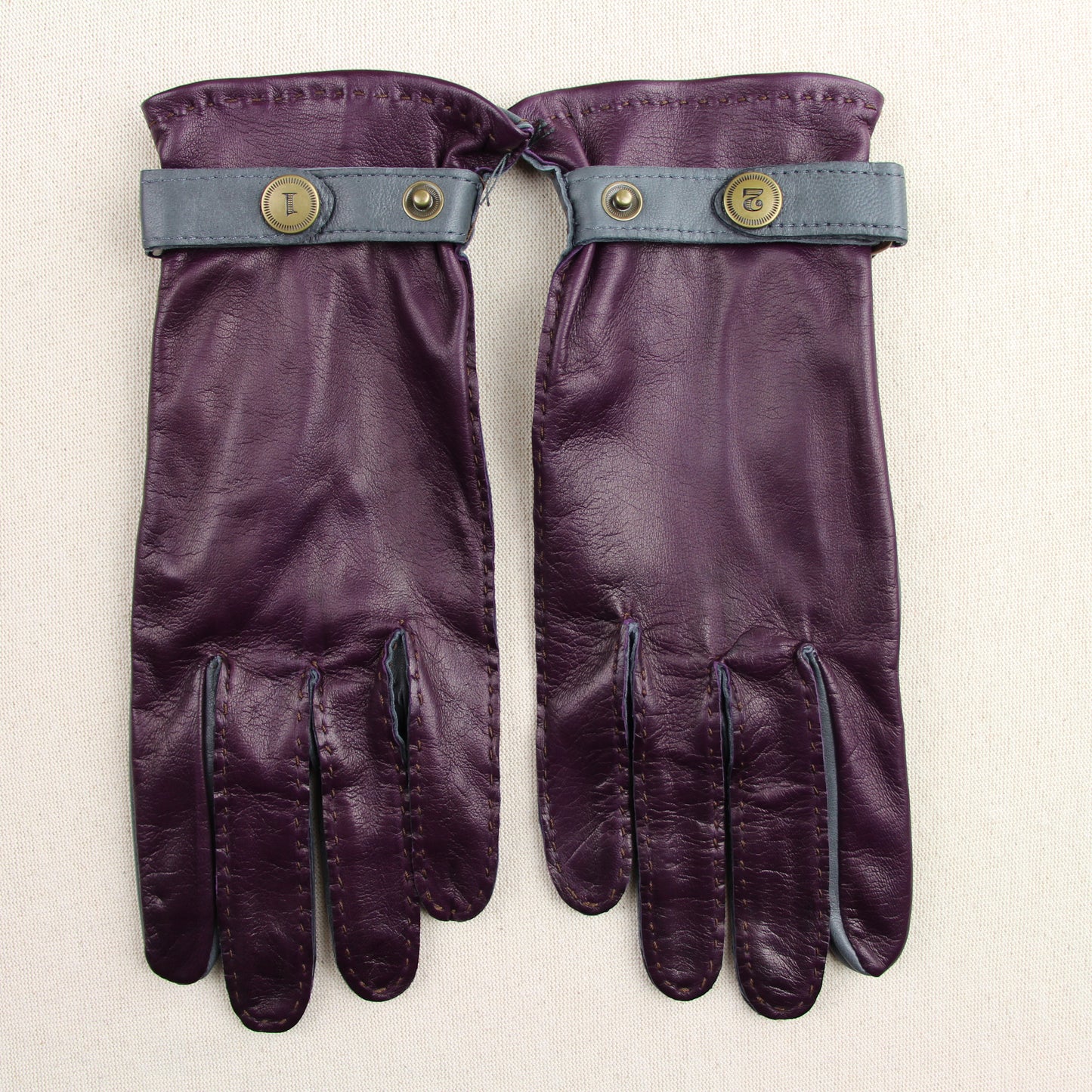 Gants Pontet Nappa  - Laurier Aubergine