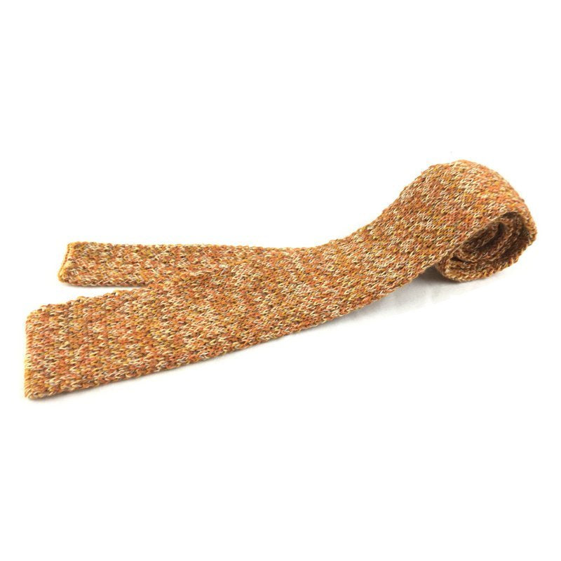 Cravate Cabarfeidh tricot de laine cinnamon