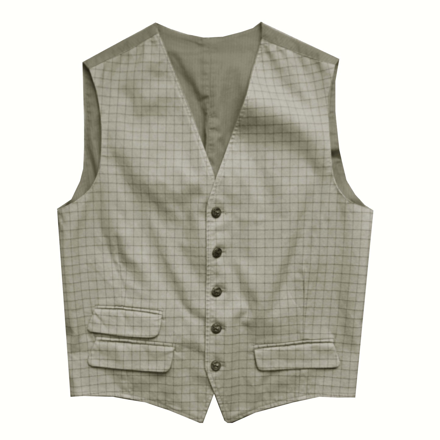 Gilet Equipage Tattersall - olive