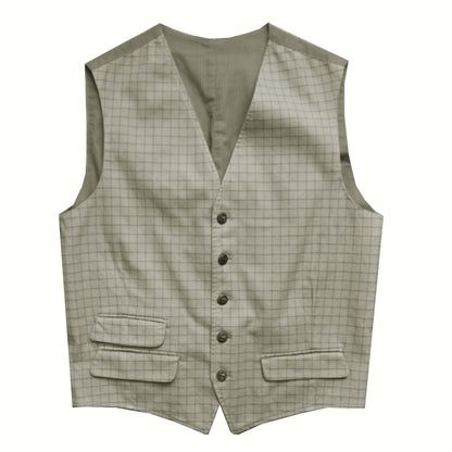 Gilet Equipage Tattersall - olive